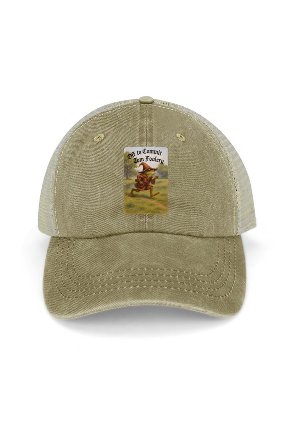 Off to Commit Tom Foolery Khaki Hat Adjustable Funny Fashion Unisex Baseball Cap for Men Women