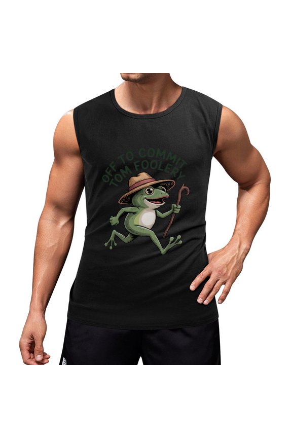 Off to Commit Tom Foolery Men'S Muscle T-Shirt, Sleeveless, Muscle Tank Tee Top 2XL