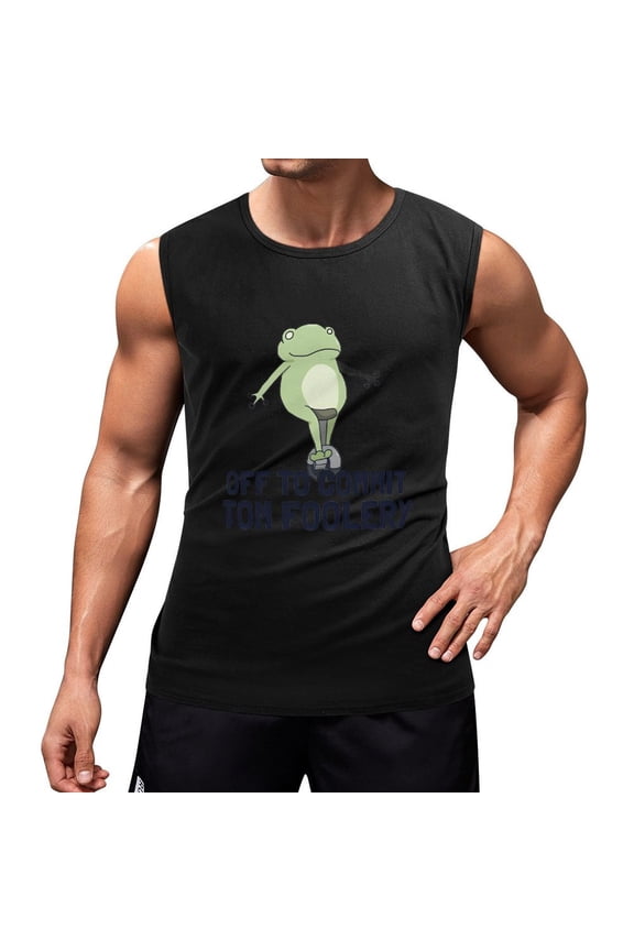 Off to Commit Tom Foolery Men'S Muscle T-Shirt, Sleeveless, Muscle Tank Tee Top S