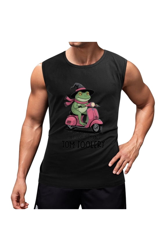 Off to Commit Tom Foolery Men'S Muscle T-Shirt, Sleeveless, Muscle Tank Tee Top XL