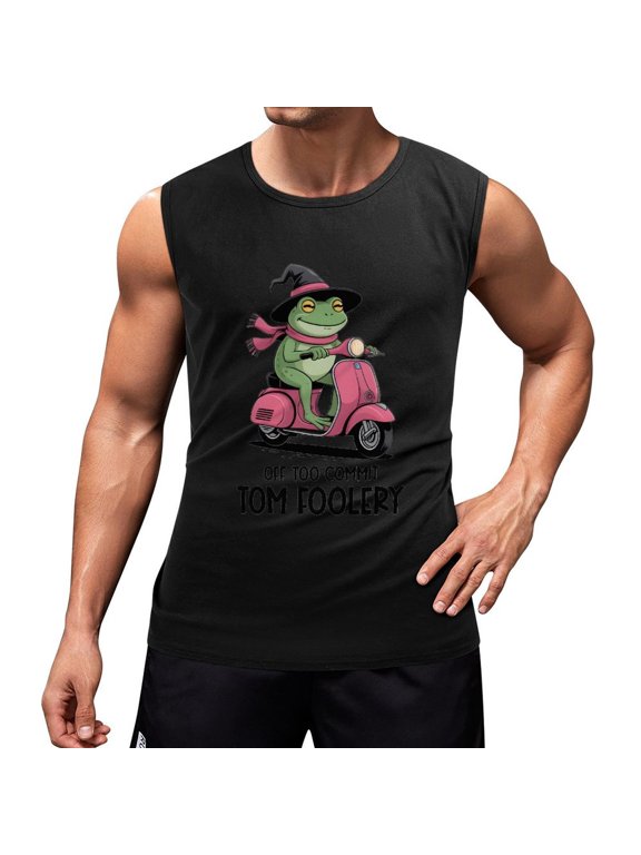 Off to Commit Tom Foolery Men'S Muscle T-Shirt, Sleeveless, Muscle Tank Tee Top XL