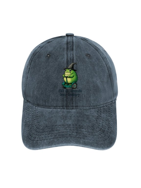 Off to Commit Tom Foolery Navy Hat Adjustable Funny Fashion Unisex Baseball Cap for Men Women
