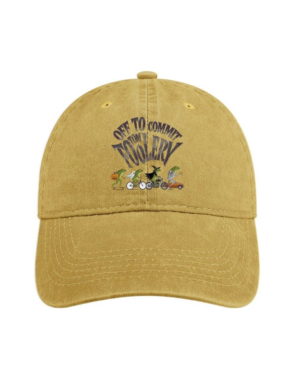 Off to Commit Tom Foolery Sand Colour Hat Adjustable Funny Fashion Unisex Baseball Cap for Men Women