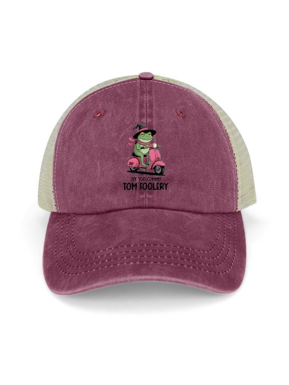 Off to Commit Tom Foolery Wine Red Hat Adjustable Funny Fashion Unisex Baseball Cap for Men Women