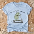 thumbnail image 1 of Off to Praise the Lord Funny Frog T-Shirt, Christian Faith Humor Jesus Tee, 1 of 8