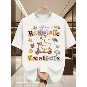 Off to Regulate Emotions Shirt Summer Goose Shirt Therapist Gift Mental Health Shirt