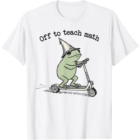 Off to Teach Math Funny Back School Teacher Algebra Meme T-Shirt, Unisex T-Shirt