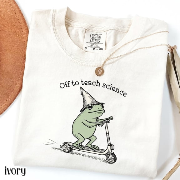Off to Teach Science Tee - Premium Funny Frog Teacher Shirt