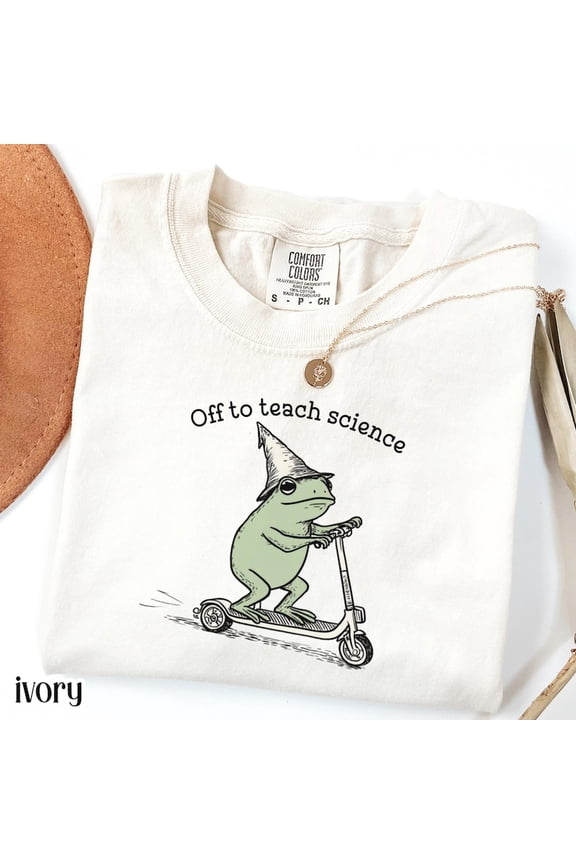 Off to Teach Science Tee - Premium Funny Frog Teacher Shirt