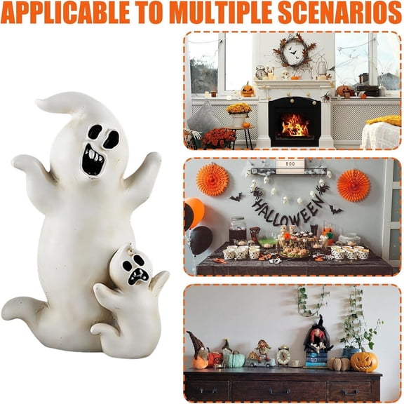 Offer Countdown! Halloween Ghost Specter Resin Desktop Ornament Figurine For Home Party Table Decoration