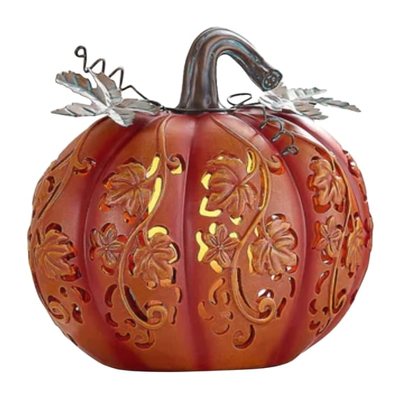 Offer Countdown! Resin Pumpkin Sculpture Halloween Desktop Ornament Modern Abstract Art Piece Home Fall Decoration