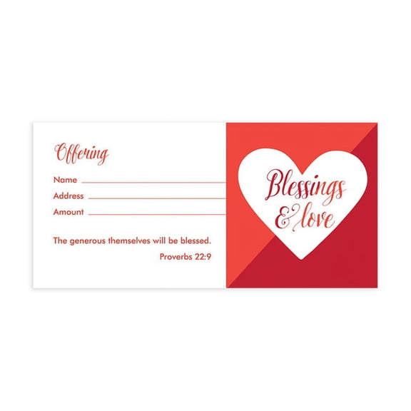 Offering Envelope Blessings & Love 100ct (Other)