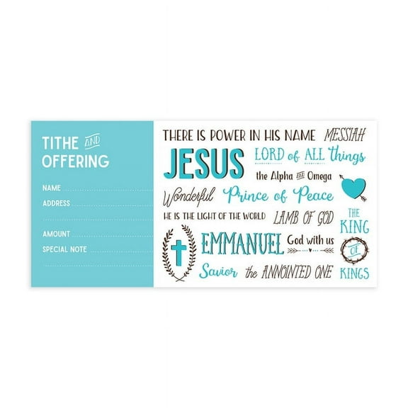 Offering Envelope Names of Jesus 100ct (Other)
