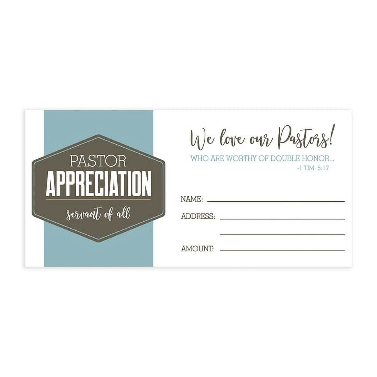Offering Envelope Pastor Apprec 100ct (Other)