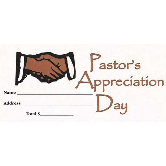 Offering Envelope-Pastors Appreciation Day (Bill-Size) (Pack Of 100)