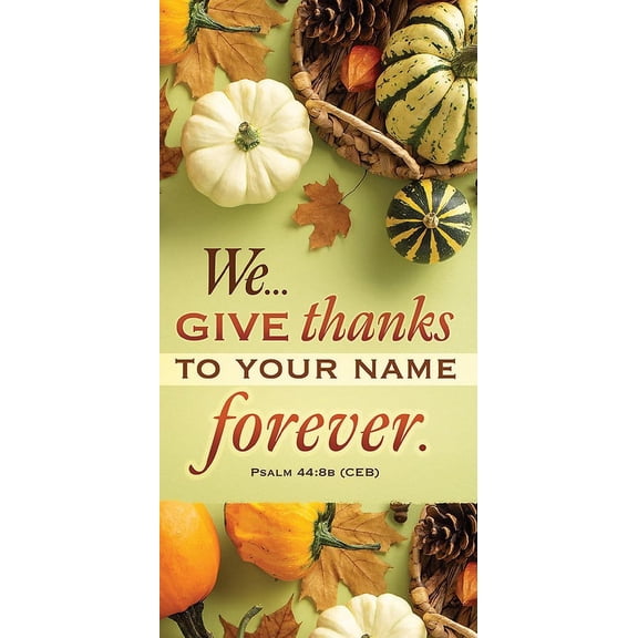 Offering Envelope-We...Give Thanks To Your Name Forever (Psalm 44:5B  CEB) (Pack Of 100)