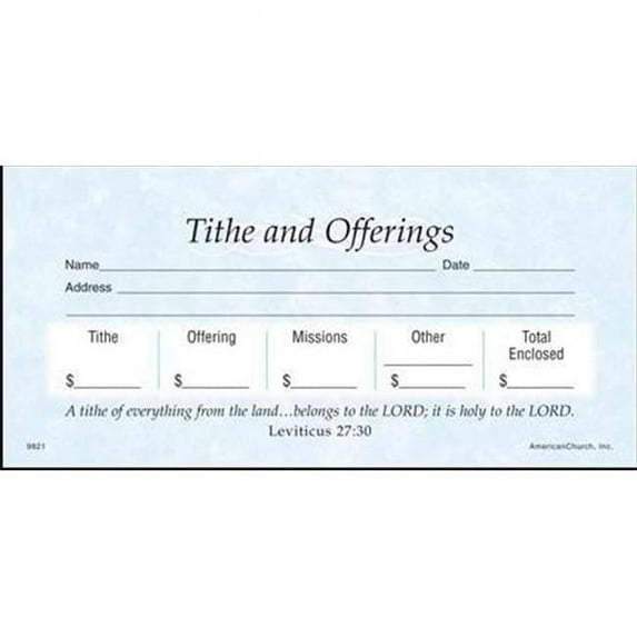 Offering envelope Tithes & Offering Stock Sets