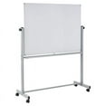 thumbnail image 1 of Offex 51.5" Aluminum Mobile Dry Erase Double Sided and Magnetic Board in White, 1 of 8