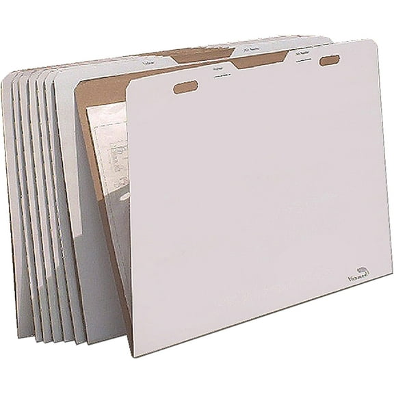 Offex Flat Storage File Folders - Stores Flat Items up to 30" x 42", Pack of 8