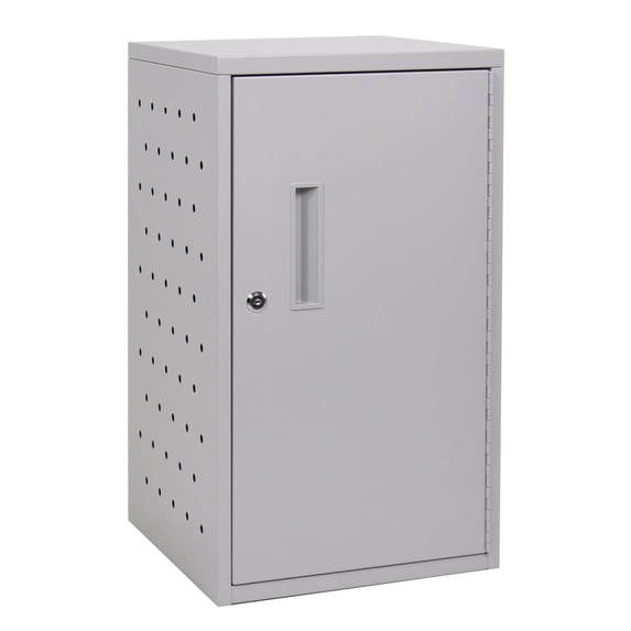 Offex Of-Lltmwv12-G - 12 Tablet Vertical Wall Or Desk Charging Box - Gray