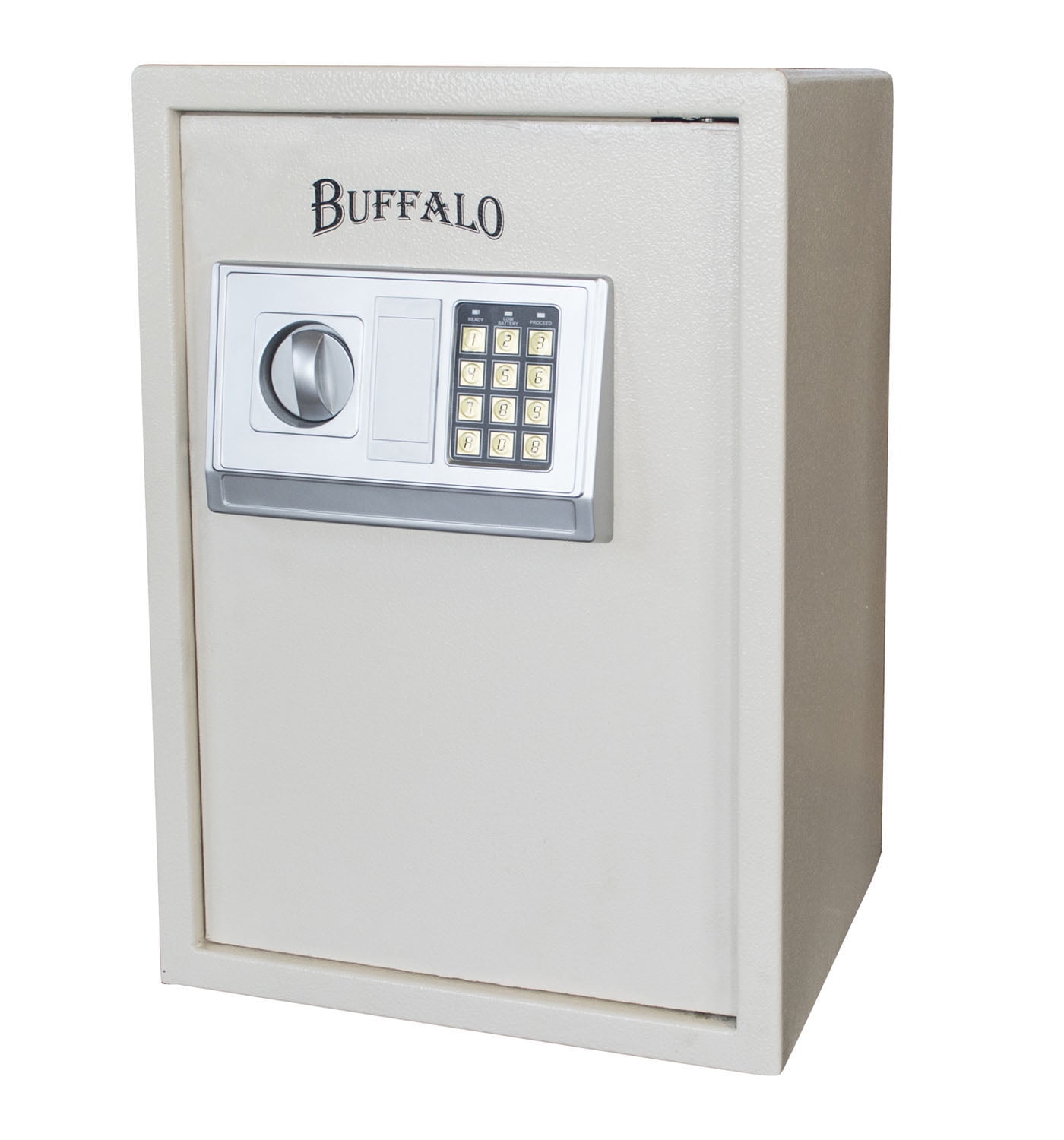 Offex Outdoor Electronic Floor Safe with Keypad and Removable Internal Shelf - Beige