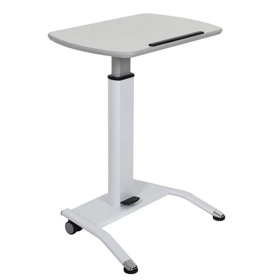 Offex White MDF Pneumatic Height-adjustable Lectern