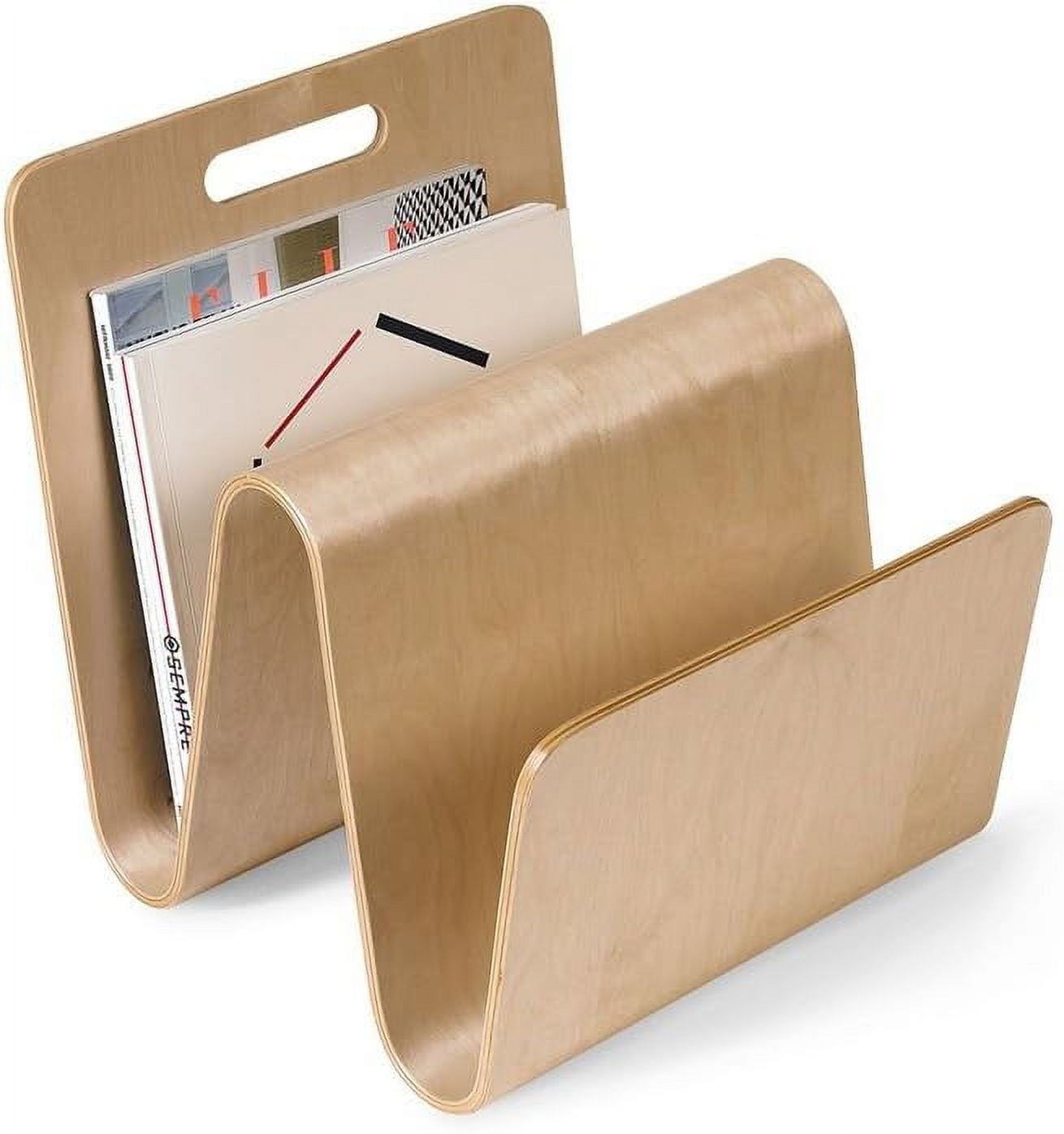 Birch Molded Ply Modern Magazine Stand