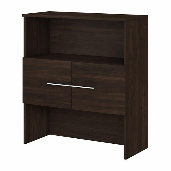 Office 500 36W Bookcase Hutch in Black Walnut - Engineered Wood