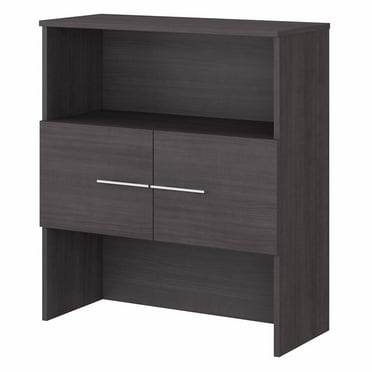 Office 500 36W Bookcase Hutch in Storm Gray - Engineered Wood
