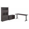 thumbnail image 1 of Office 500 72W Adjustable Desk with Storage in Storm Gray - Engineered Wood, 1 of 7