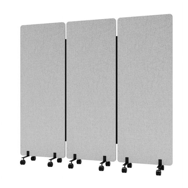 Office Acoustic Room Divider with Wheels, Sound Proof Dividers