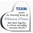 thumbnail image 1 of Office Acrylic Decor Thank You Gift For Colleague Employee Heart Shaped Acrylic Decor Inspirational Thank You Gifts For Women Men, Decoration Heart Shape Acrylic Sign Gift 6X6In, 1 of 4