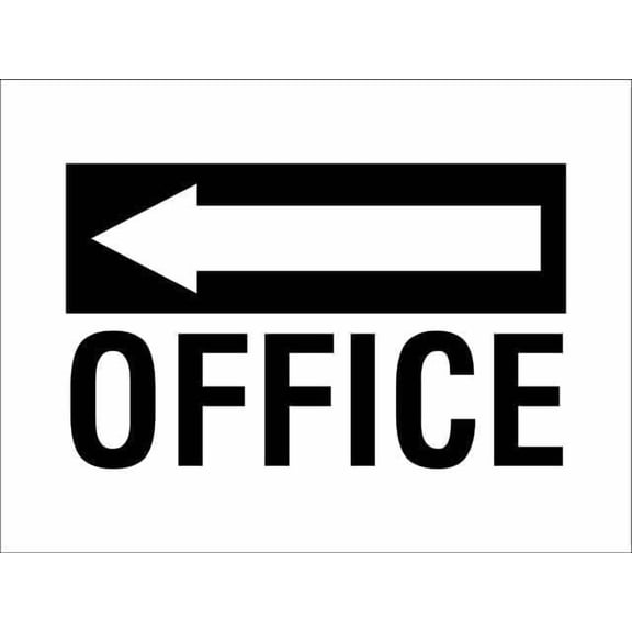 Office Arrow Left Sign Home Kitchen Farm Garden Garage Wall Decor 12X8Inch