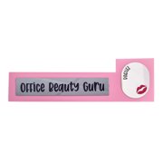 Office Beauty Guru Pink Desk Sign | Secret Santa Gift For Female Colleague