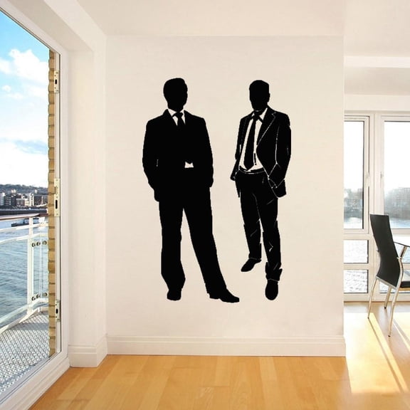 Office Business Man Wall Sticker Teamwork And Team Decal Work Interior Decor Art Removable Vinyl wallpaper poster 42x63cm