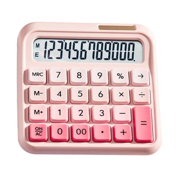 Office Calculator Flexible Key Panel Inclined Screen Display