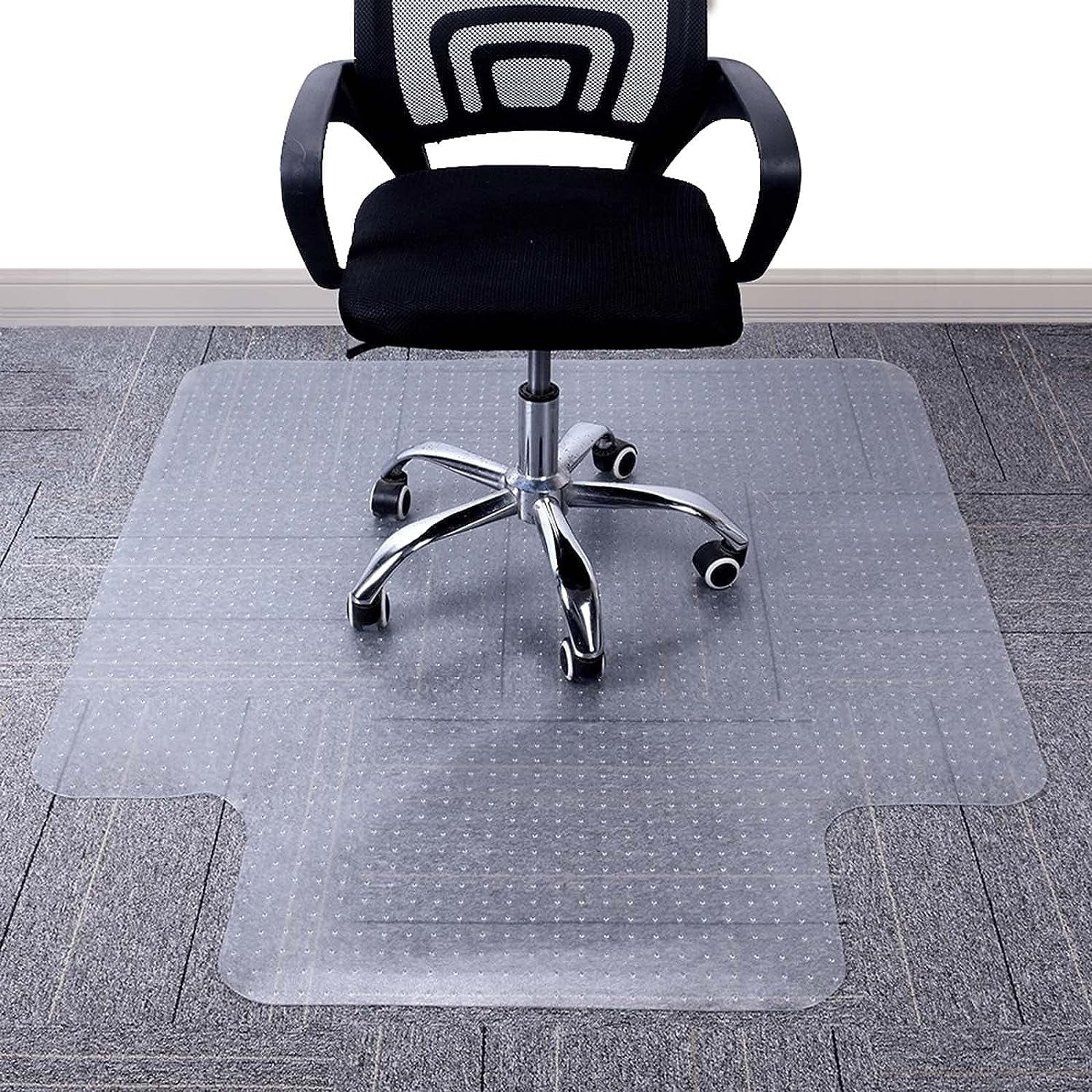 Deisngb Office Carpet Chair Mat for Low Pile Carpet Floors Carpet Protector Mat with Lip Carpet Chair Mat On Carpet for Easy Rolling Office Carpeted Floor