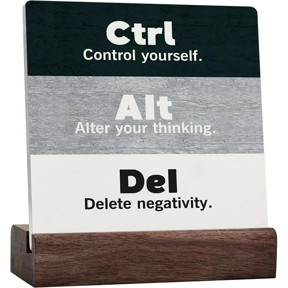 Office Ceramic Desk Accessories,Office Ceramic Desk Decor,Office Decorations,Ctrl Alt Del Sign,Office Ceramic Desk Signs,Funny Office Ceramic Desk Decor Sign,Wall Pediments