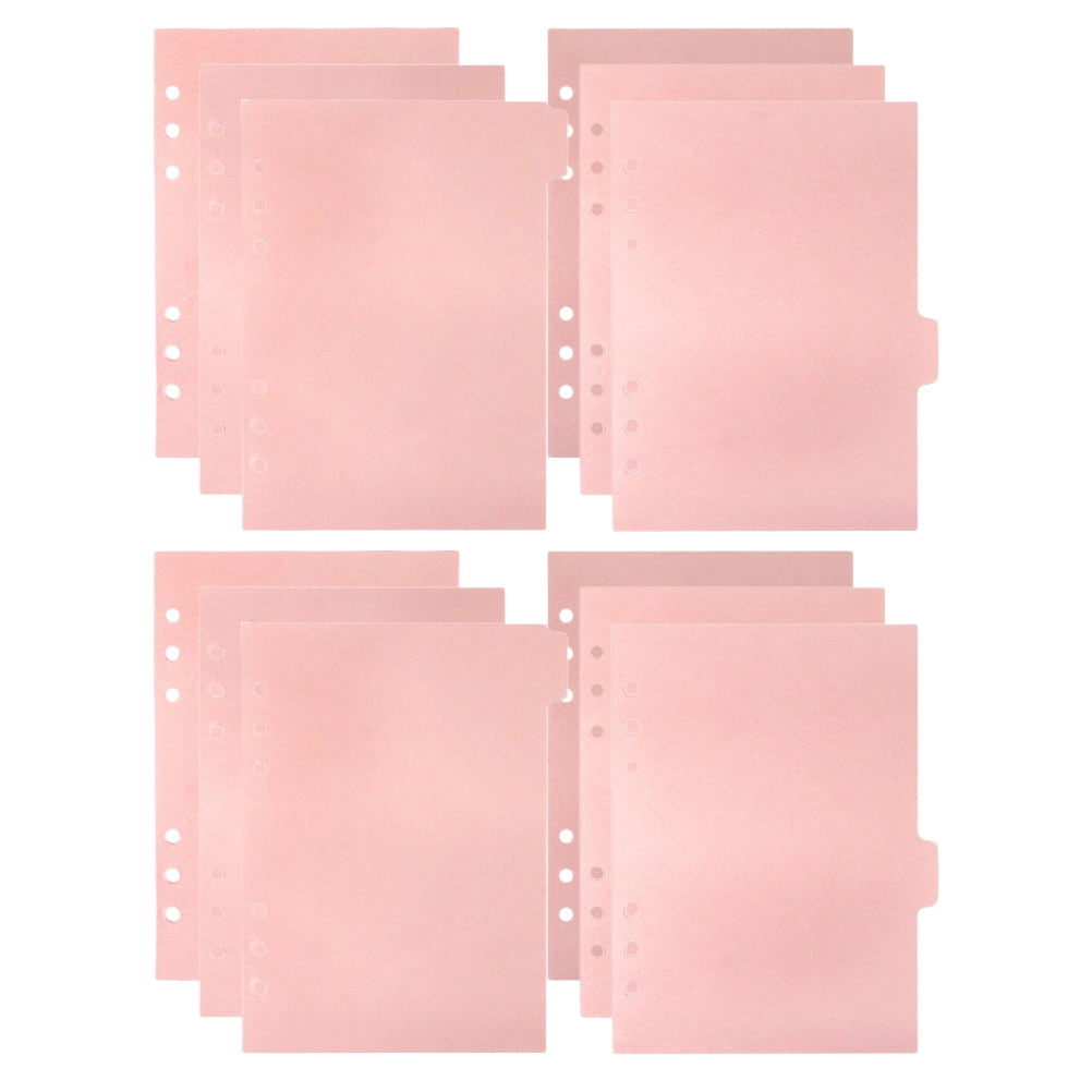 Office Chaiers Notebook Separated Pages Binder Dividers Bulk Detachable