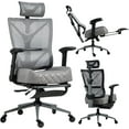 thumbnail image 1 of Office Chair 500LBS Heavy Duty Computer Chair with Footrest - Ergonomic Reclining Mesh Office Chair for Home & Office, Adjustable Headrest, Flip-Up Arms and Premium Leather, 1 of 17
