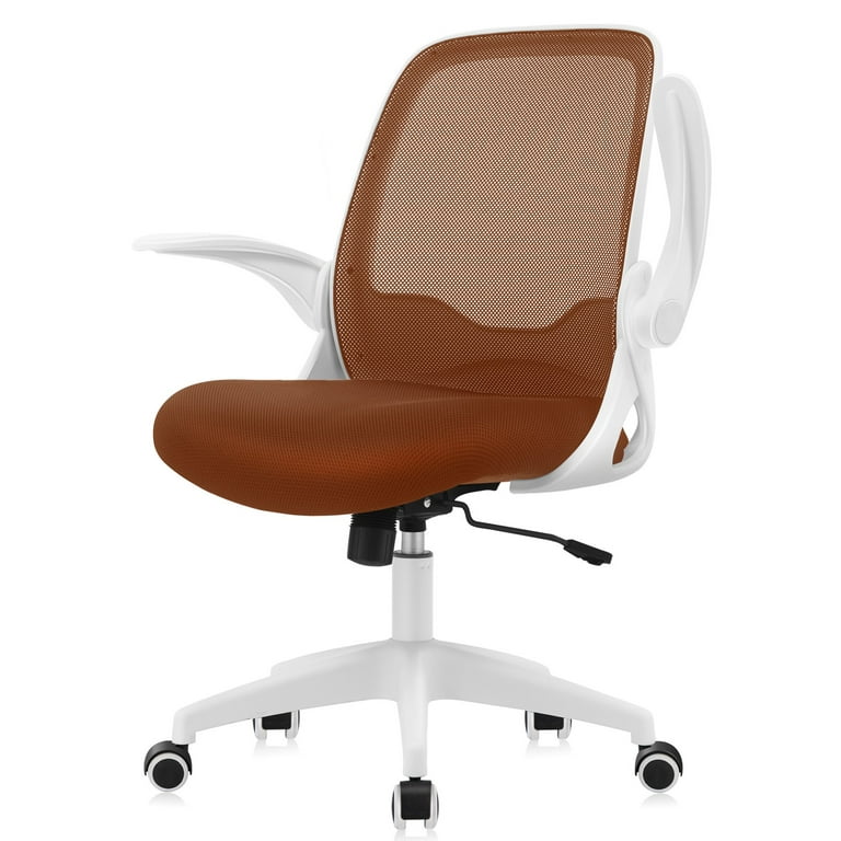 Home Office Chair Work Desk Chair Comfort Ergonomic Swivel Computer Chair,  Breathable Mesh Desk Chair, Lumbar Support Task Chair,Adjustable  Height,White 