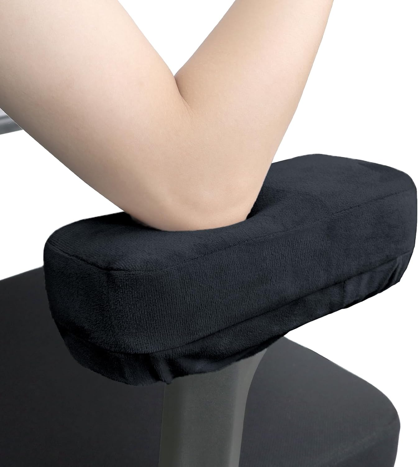 Office Chair Arm Pads Extra Soft Velvet Arm Rest Covers for Elbows ...