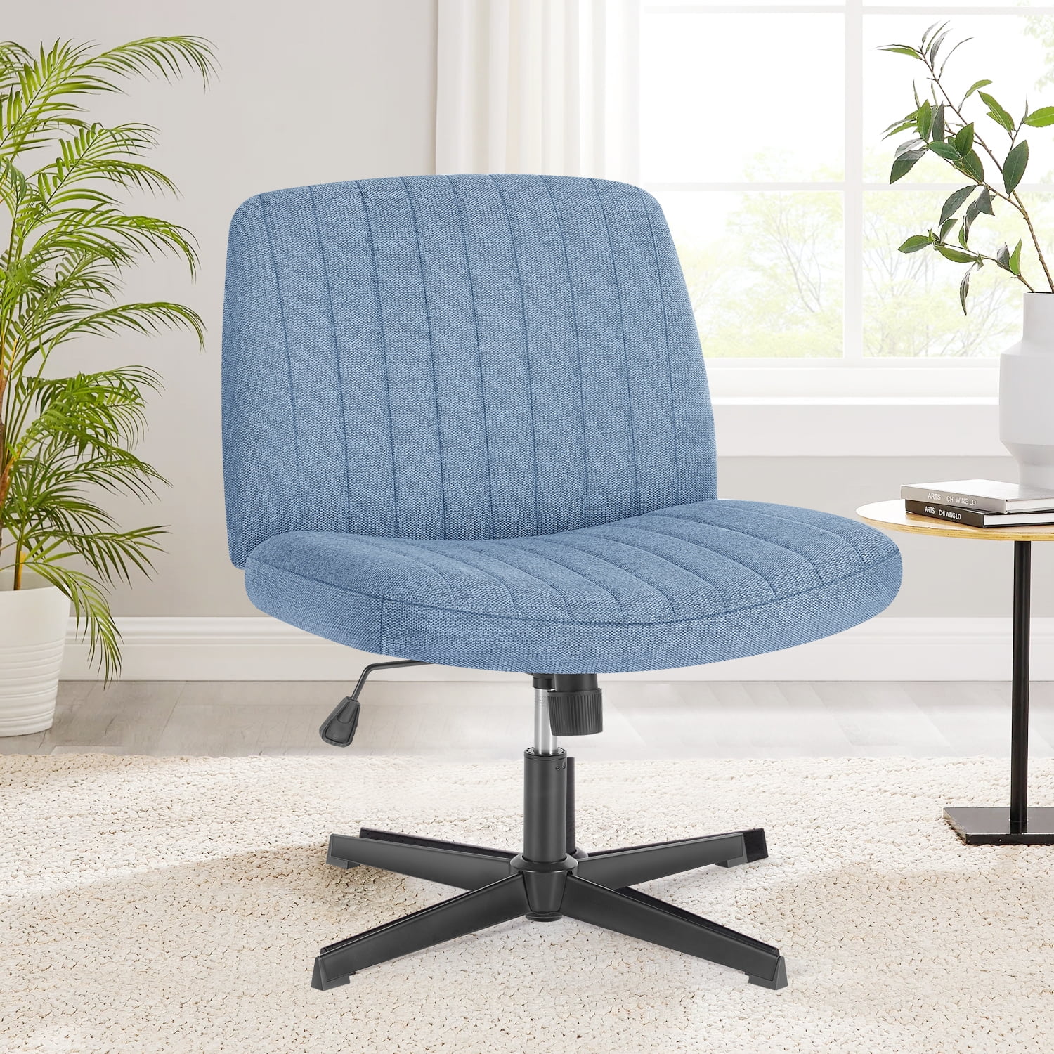 https://i5.walmartimages.com/seo/Office-Chair-Armless-Desk-No-Wheels-Cross-Legged-Wide-Home-Chairs-Adjustable-Swivel-Padded-Fabric-Vanity-Task-Computer_64441967-9fca-4fb3-8c73-2b5cc3d54bb4.e15e6d38aeaf3c934c58eaf061c095e8.jpeg