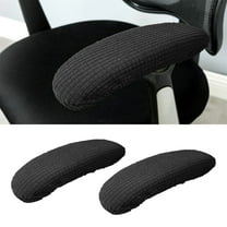 Office Chair Armrest Covers, Office Removable Arm Rest Covering, Elastic Chair Armrest Covers, Office Seat Hand Rest Protector, Arm Covers Protectors for Office Chair, Black, 2Pairs