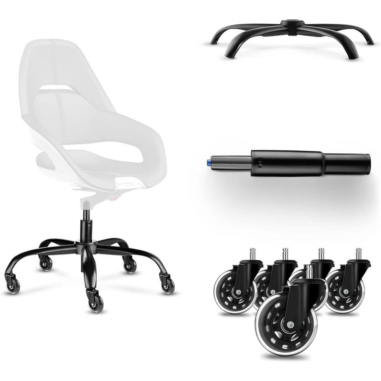 Mastery Mart Office Chair Base with Replacements, Wheels and Gas - Main Image