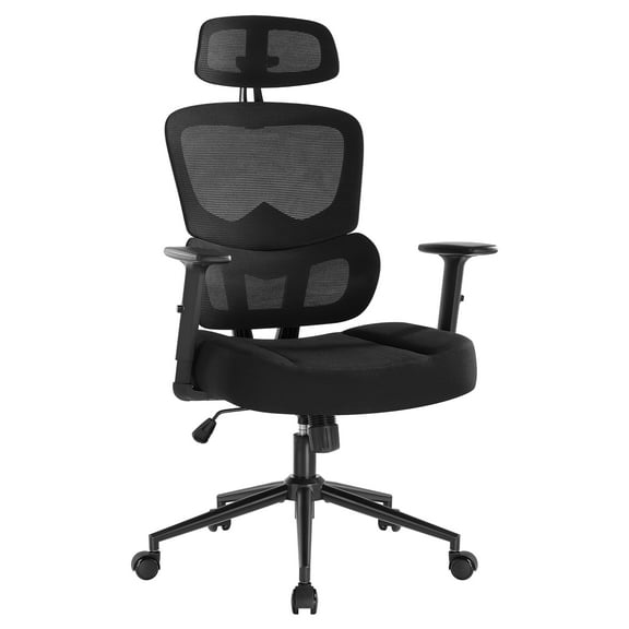 Ergonomic Big and Tall Office Chair 400LB Capacity, Breathable Mesh Executive Desk Chair with Dynamic Lumbar Support & Reclining, Heavy Duty Swivel Chair