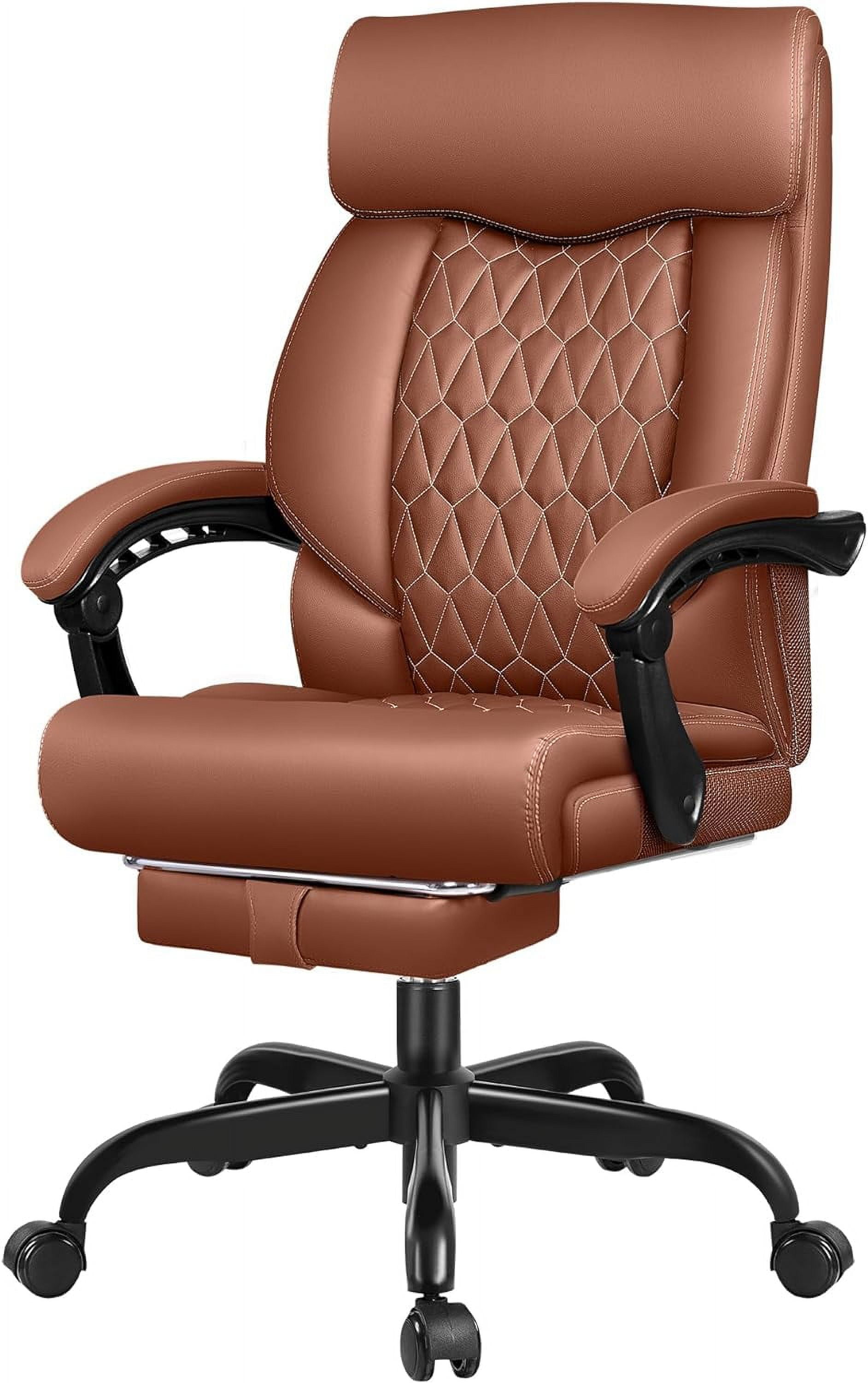 Office Chair, Big and Tall Office Chair, Reclining Office Chair with Footrest Home Office Desk
