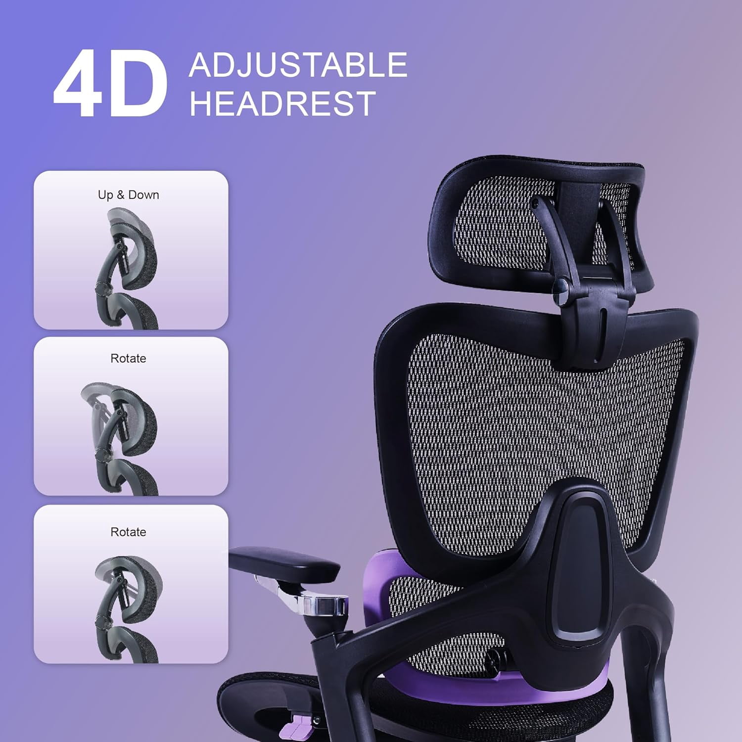 Office Chair, Big and Tall Mesh Computer Gaming Chair with Adaptive ...