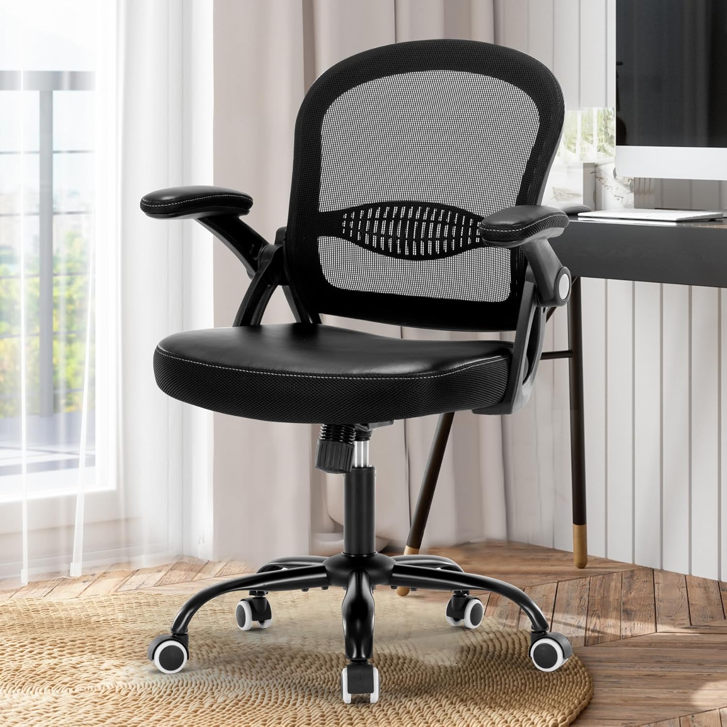 Office Chair,Breathable Mesh Ergonomic Desk Chair, Adjustable Height ...