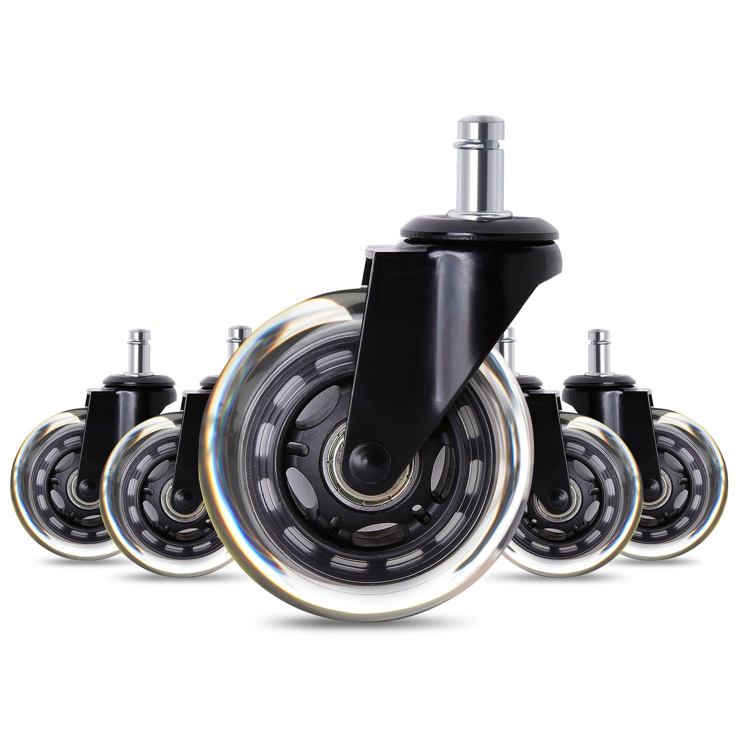 Office Chair Caster Wheels Heavy Duty Safe for All Floors Including Hardwood Perfect Replacement